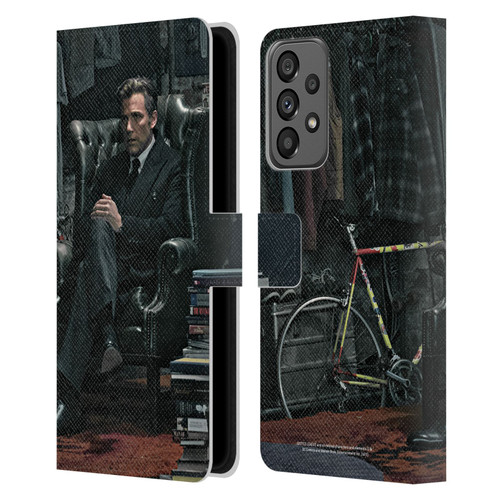 Zack Snyder's Justice League Snyder Cut Photography Bruce Wayne Leather Book Wallet Case Cover For Samsung Galaxy A73 5G (2022)