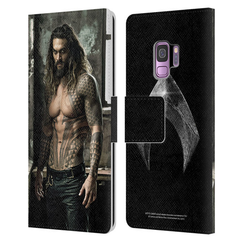 Zack Snyder's Justice League Snyder Cut Photography Aquaman Leather Book Wallet Case Cover For Samsung Galaxy S9