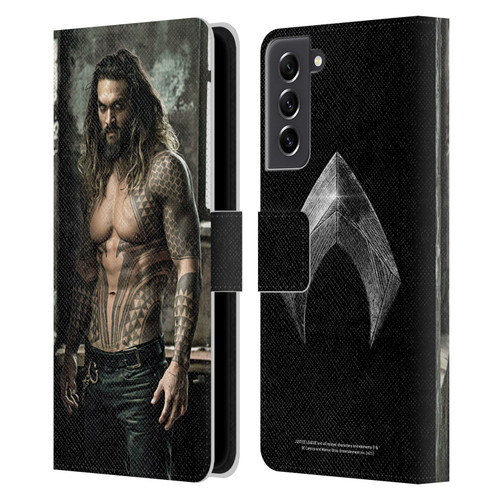 Zack Snyder's Justice League Snyder Cut Photography Aquaman Leather Book Wallet Case Cover For Samsung Galaxy S21 FE 5G