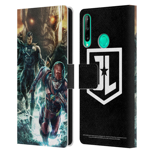 Zack Snyder's Justice League Snyder Cut Graphics Darkseid, Superman, Flash Leather Book Wallet Case Cover For Huawei P40 lite E