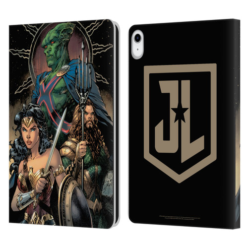 Zack Snyder's Justice League Snyder Cut Graphics Martian Manhunter Wonder Woman Leather Book Wallet Case Cover For Apple iPad 10.9 (2022)