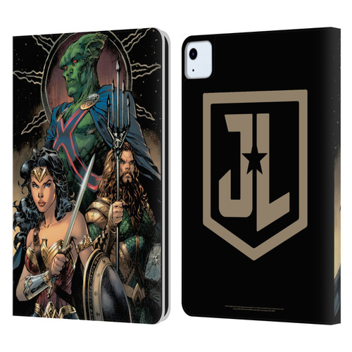Zack Snyder's Justice League Snyder Cut Graphics Martian Manhunter Wonder Woman Leather Book Wallet Case Cover For Apple iPad Air 2020 / 2022