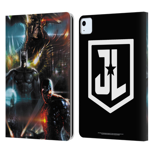 Zack Snyder's Justice League Snyder Cut Graphics Steppenwolf, Batman, Cyborg Leather Book Wallet Case Cover For Apple iPad Air 2020 / 2022