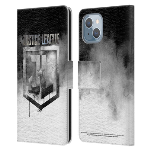 Zack Snyder's Justice League Snyder Cut Graphics Watercolour Logo Leather Book Wallet Case Cover For Apple iPhone 14