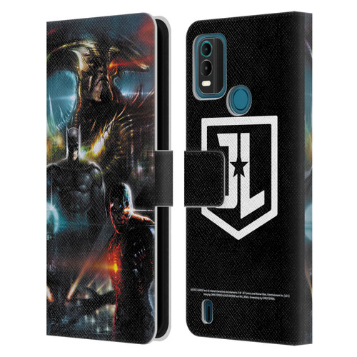 Zack Snyder's Justice League Snyder Cut Graphics Steppenwolf, Batman, Cyborg Leather Book Wallet Case Cover For Nokia G11 Plus