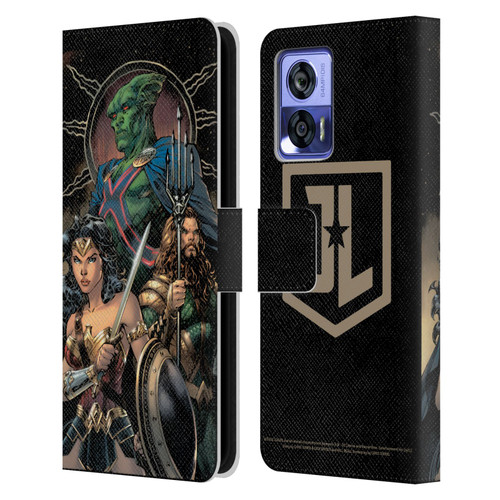 Zack Snyder's Justice League Snyder Cut Graphics Martian Manhunter Wonder Woman Leather Book Wallet Case Cover For Motorola Edge 30 Neo 5G