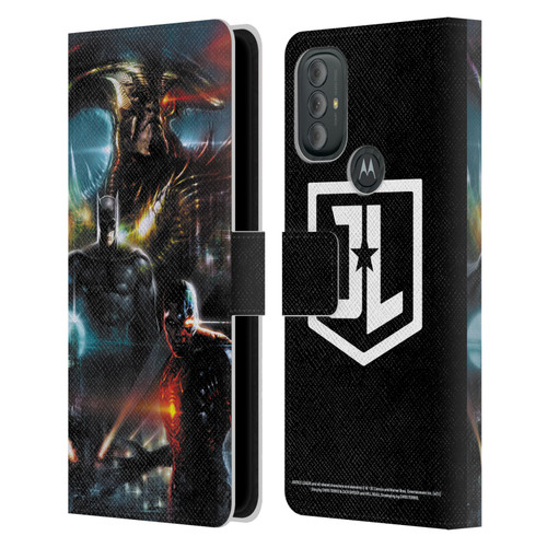 Zack Snyder's Justice League Snyder Cut Graphics Steppenwolf, Batman, Cyborg Leather Book Wallet Case Cover For Motorola Moto G10 / Moto G20 / Moto G30