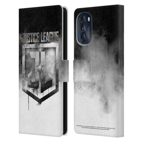 Zack Snyder's Justice League Snyder Cut Graphics Watercolour Logo Leather Book Wallet Case Cover For Motorola Moto G (2022)