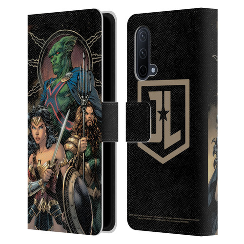 Zack Snyder's Justice League Snyder Cut Graphics Martian Manhunter Wonder Woman Leather Book Wallet Case Cover For OnePlus Nord CE 5G