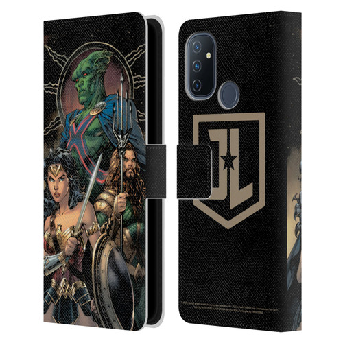 Zack Snyder's Justice League Snyder Cut Graphics Martian Manhunter Wonder Woman Leather Book Wallet Case Cover For OnePlus Nord N100