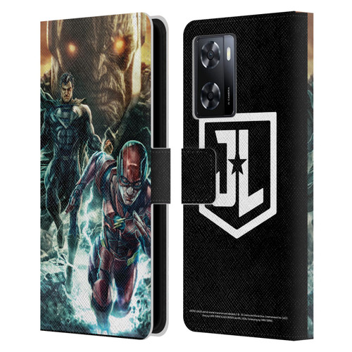 Zack Snyder's Justice League Snyder Cut Graphics Darkseid, Superman, Flash Leather Book Wallet Case Cover For OPPO A57s