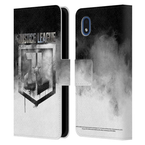 Zack Snyder's Justice League Snyder Cut Graphics Watercolour Logo Leather Book Wallet Case Cover For Samsung Galaxy A01 Core (2020)
