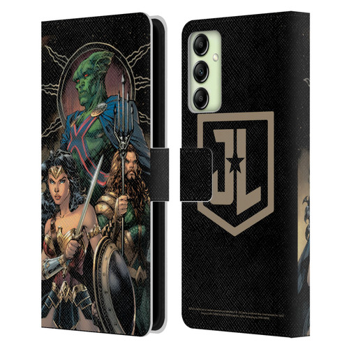 Zack Snyder's Justice League Snyder Cut Graphics Martian Manhunter Wonder Woman Leather Book Wallet Case Cover For Samsung Galaxy A14 5G