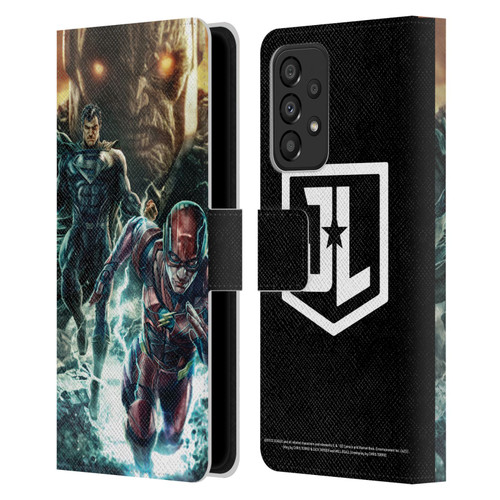 Zack Snyder's Justice League Snyder Cut Graphics Darkseid, Superman, Flash Leather Book Wallet Case Cover For Samsung Galaxy A33 5G (2022)