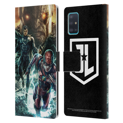 Zack Snyder's Justice League Snyder Cut Graphics Darkseid, Superman, Flash Leather Book Wallet Case Cover For Samsung Galaxy A51 (2019)