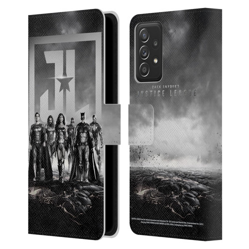 Zack Snyder's Justice League Snyder Cut Graphics Group Poster Leather Book Wallet Case Cover For Samsung Galaxy A52 / A52s / 5G (2021)