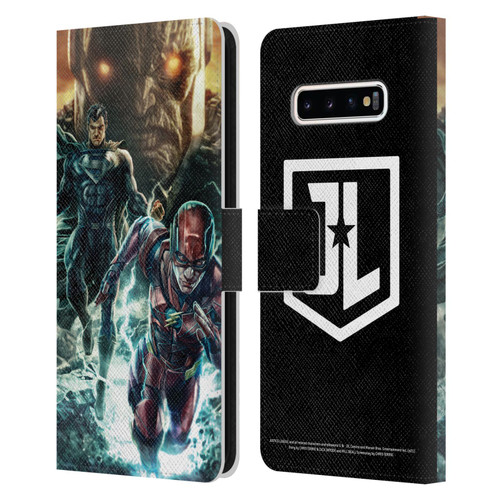 Zack Snyder's Justice League Snyder Cut Graphics Darkseid, Superman, Flash Leather Book Wallet Case Cover For Samsung Galaxy S10+ / S10 Plus
