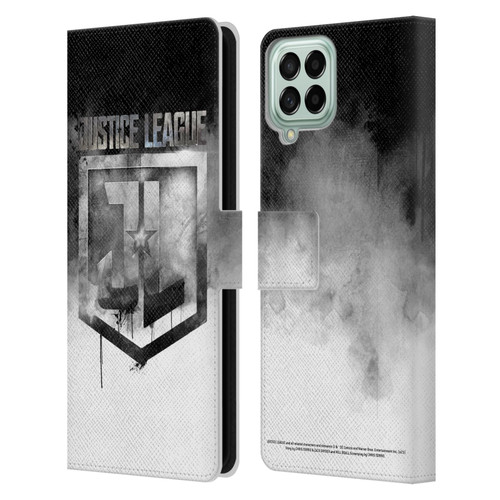 Zack Snyder's Justice League Snyder Cut Graphics Watercolour Logo Leather Book Wallet Case Cover For Samsung Galaxy M33 (2022)