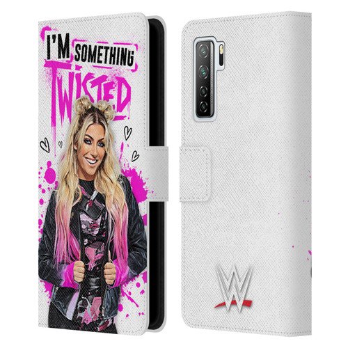WWE Alexa Bliss Something Twisted Leather Book Wallet Case Cover For Huawei Nova 7 SE/P40 Lite 5G