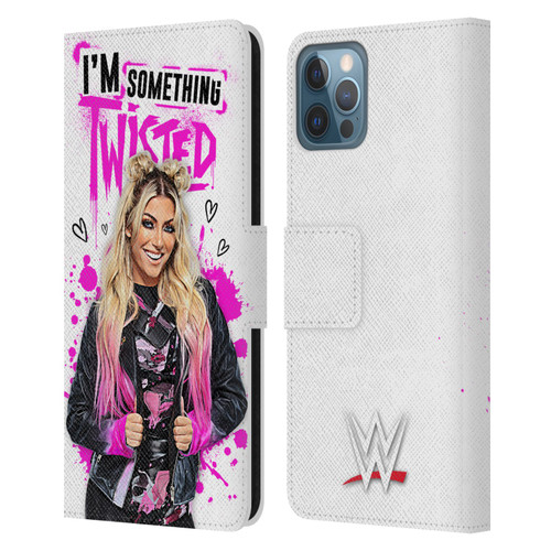 WWE Alexa Bliss Something Twisted Leather Book Wallet Case Cover For Apple iPhone 12 / iPhone 12 Pro