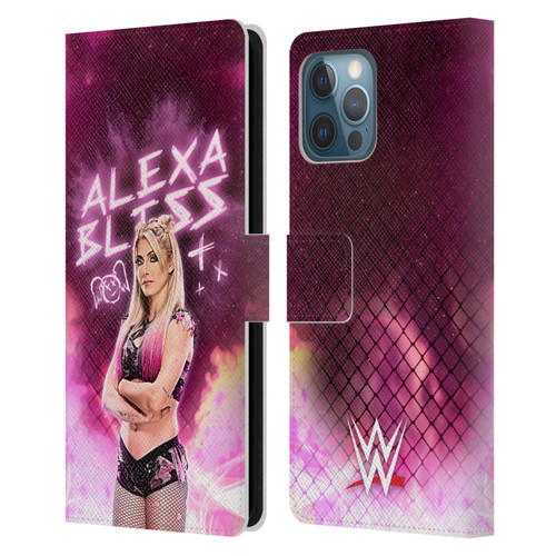 WWE Alexa Bliss Portrait Leather Book Wallet Case Cover For Apple iPhone 12 Pro Max