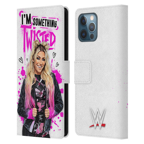 WWE Alexa Bliss Something Twisted Leather Book Wallet Case Cover For Apple iPhone 12 Pro Max