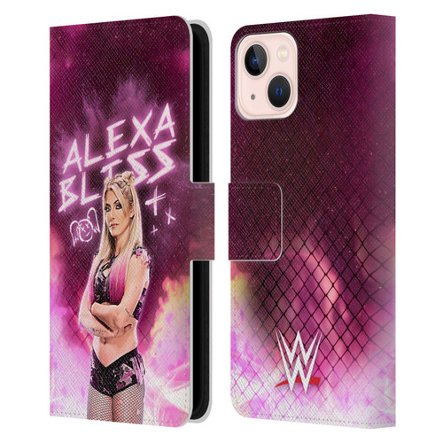 WWE Alexa Bliss Portrait Leather Book Wallet Case Cover For Apple iPhone 13