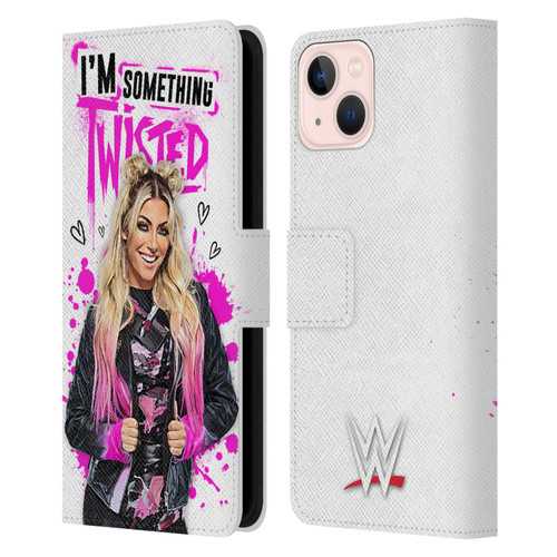 WWE Alexa Bliss Something Twisted Leather Book Wallet Case Cover For Apple iPhone 13