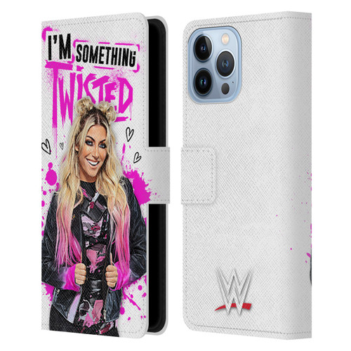 WWE Alexa Bliss Something Twisted Leather Book Wallet Case Cover For Apple iPhone 13 Pro Max
