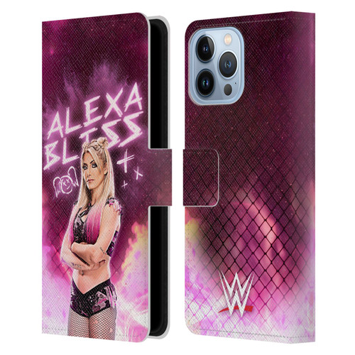 WWE Alexa Bliss Portrait Leather Book Wallet Case Cover For Apple iPhone 13 Pro Max