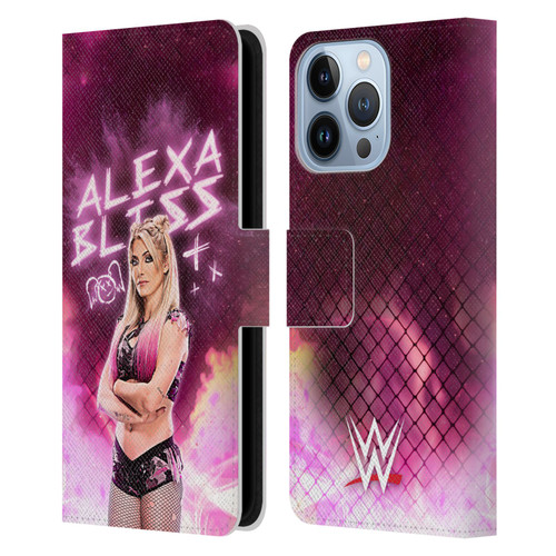 WWE Alexa Bliss Portrait Leather Book Wallet Case Cover For Apple iPhone 13 Pro