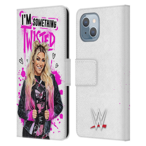 WWE Alexa Bliss Something Twisted Leather Book Wallet Case Cover For Apple iPhone 14