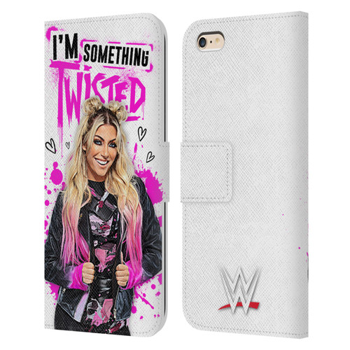 WWE Alexa Bliss Something Twisted Leather Book Wallet Case Cover For Apple iPhone 6 Plus / iPhone 6s Plus