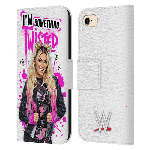 WWE Alexa Bliss Something Twisted Leather Book Wallet Case Cover For Apple iPhone 7 / 8 / SE 2020 & 2022