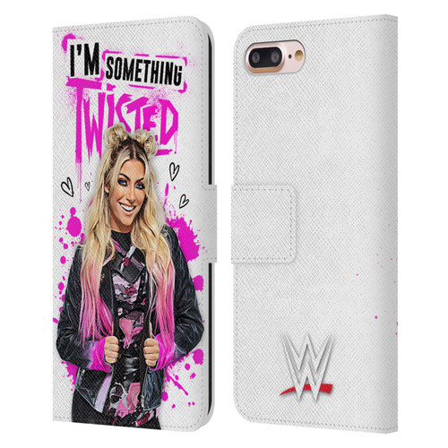WWE Alexa Bliss Something Twisted Leather Book Wallet Case Cover For Apple iPhone 7 Plus / iPhone 8 Plus