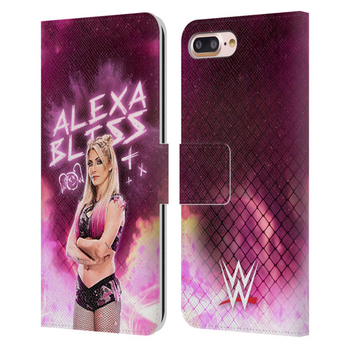 WWE Alexa Bliss Portrait Leather Book Wallet Case Cover For Apple iPhone 7 Plus / iPhone 8 Plus