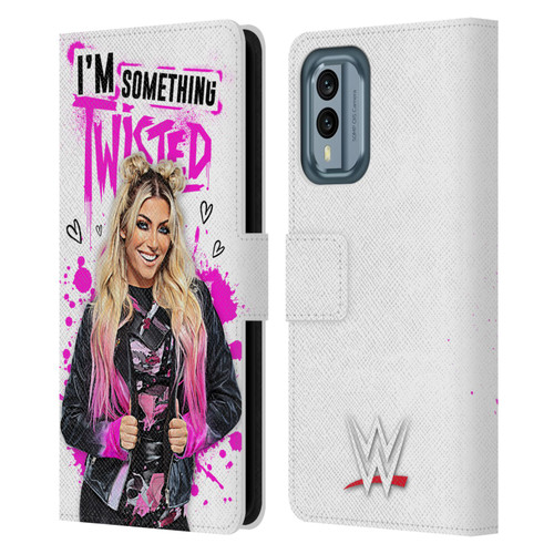 WWE Alexa Bliss Something Twisted Leather Book Wallet Case Cover For Nokia X30