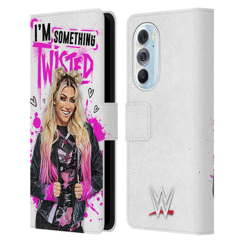 WWE Alexa Bliss Something Twisted Leather Book Wallet Case Cover For Motorola Edge X30