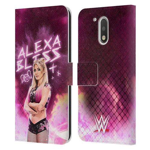 WWE Alexa Bliss Portrait Leather Book Wallet Case Cover For Motorola Moto G41