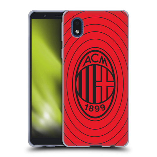 AC Milan Art Red And Black Soft Gel Case for Samsung Galaxy A01 Core (2020)