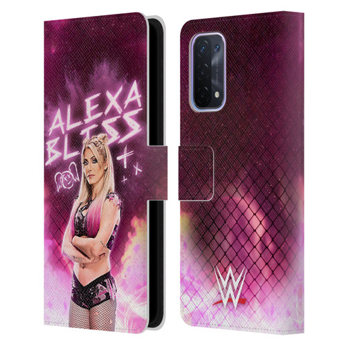 WWE Alexa Bliss Portrait Leather Book Wallet Case Cover For OPPO A54 5G