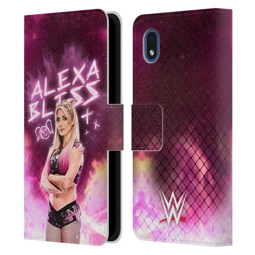 WWE Alexa Bliss Portrait Leather Book Wallet Case Cover For Samsung Galaxy A01 Core (2020)