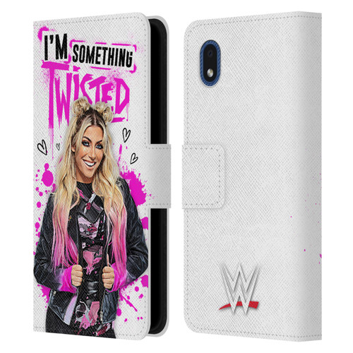 WWE Alexa Bliss Something Twisted Leather Book Wallet Case Cover For Samsung Galaxy A01 Core (2020)