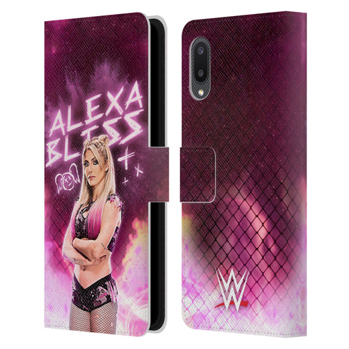 WWE Alexa Bliss Portrait Leather Book Wallet Case Cover For Samsung Galaxy A02/M02 (2021)