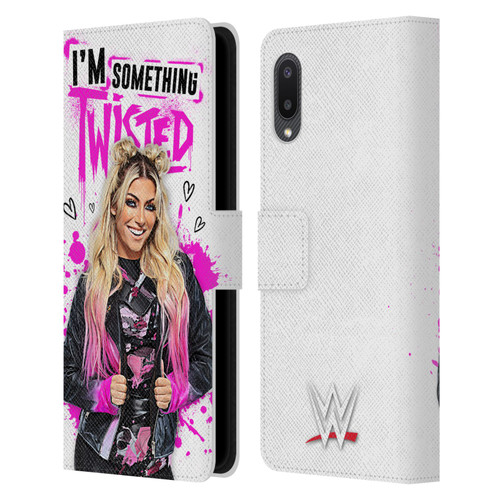 WWE Alexa Bliss Something Twisted Leather Book Wallet Case Cover For Samsung Galaxy A02/M02 (2021)