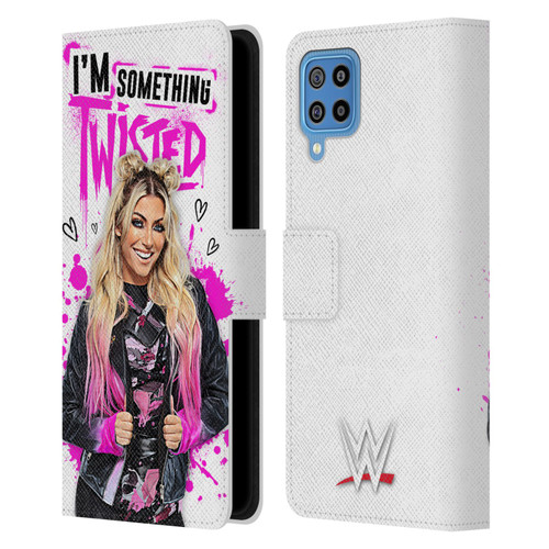 WWE Alexa Bliss Something Twisted Leather Book Wallet Case Cover For Samsung Galaxy F22 (2021)