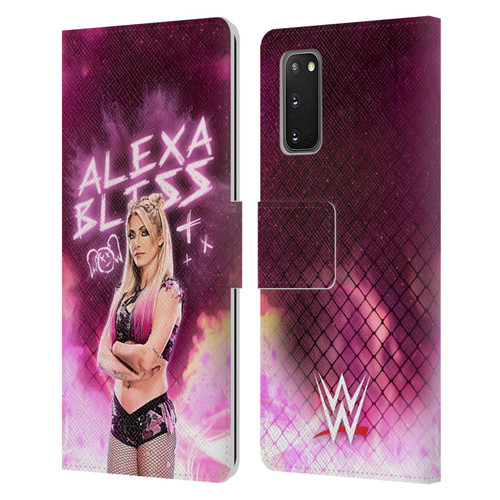 WWE Alexa Bliss Portrait Leather Book Wallet Case Cover For Samsung Galaxy S20 / S20 5G