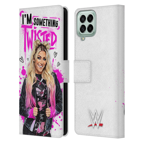 WWE Alexa Bliss Something Twisted Leather Book Wallet Case Cover For Samsung Galaxy M33 (2022)