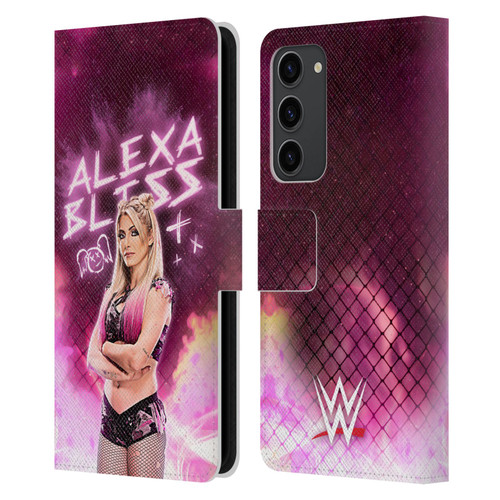 WWE Alexa Bliss Portrait Leather Book Wallet Case Cover For Samsung Galaxy S23+ 5G