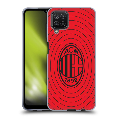 AC Milan Art Red And Black Soft Gel Case for Samsung Galaxy A12 (2020)